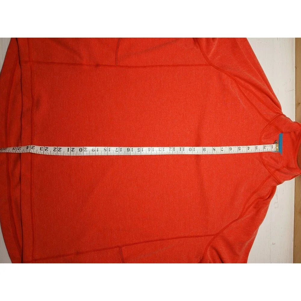 Tommy Bahama Sweater Womens Long Sleeve Pullover Large 1/4 Zip Pink Salmon